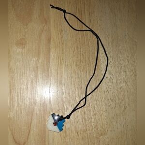 Adjustable Peruvian necklace in natural chakana stone